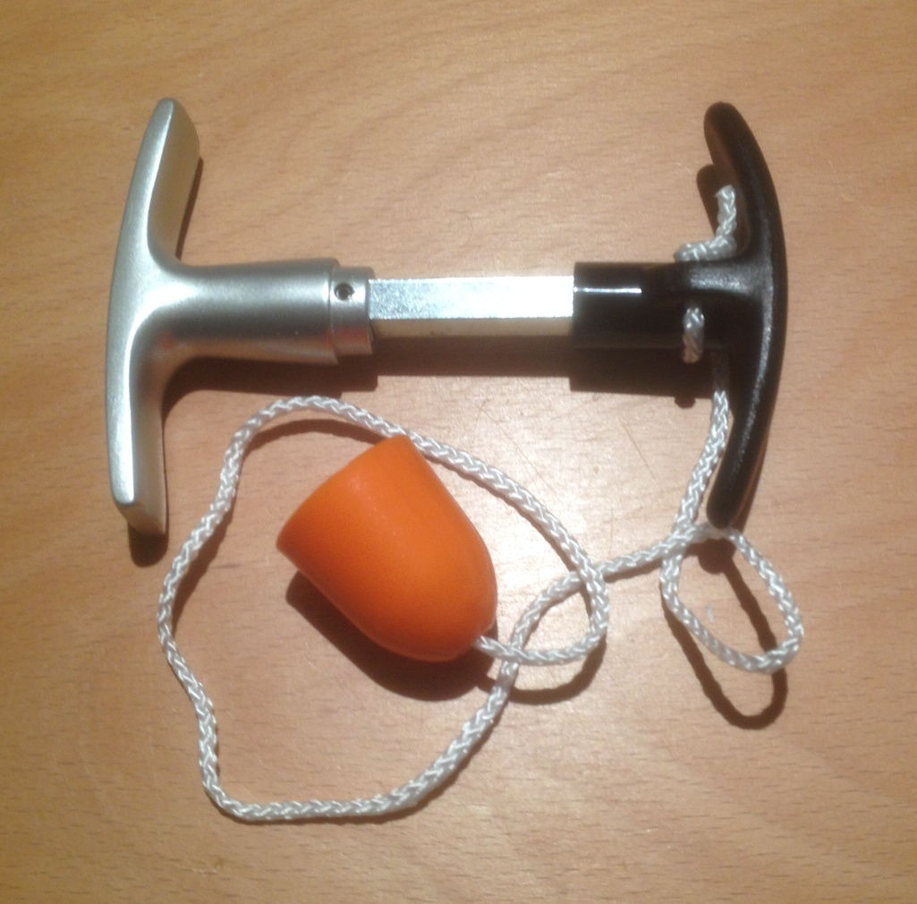 Alu Torgriffgarnitur 9mm-1600